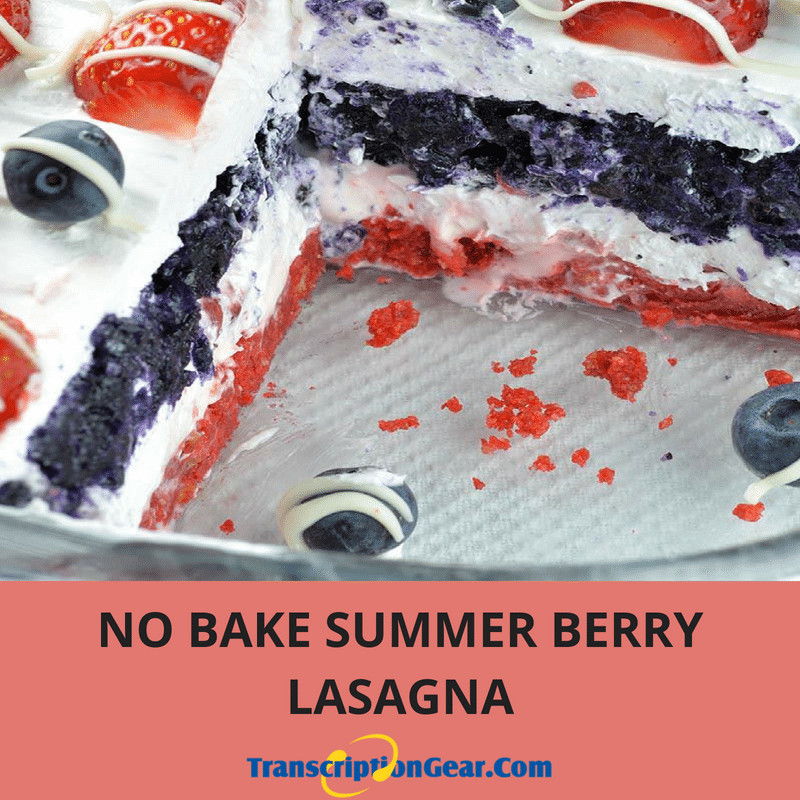No Bake Summer Berry Lasagna
 No Bake Summer Berry Lasagna