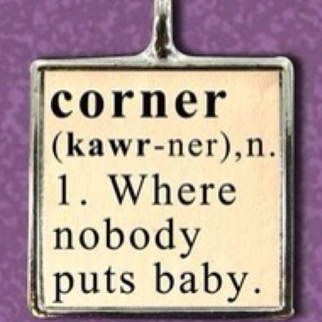 Nobody Puts Baby In The Corner Quote
 Nobody puts baby in the corner