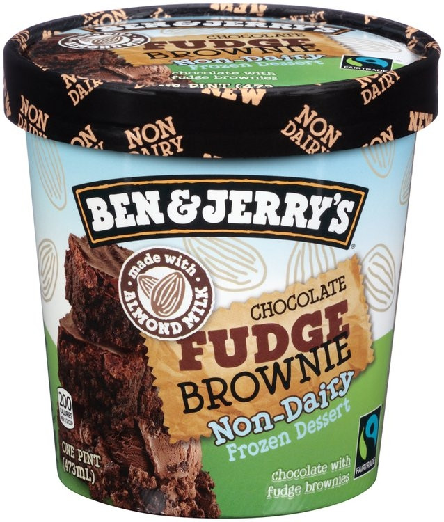 Non Dairy Brownies
 Ben & Jerry s Chocolate Fudge Brownie Non Dairy Frozen
