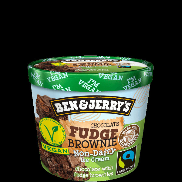 Non Dairy Brownies
 Ben & Jerry s Non Dairy Chocolate Fudge Brownie • 12 x 100ml