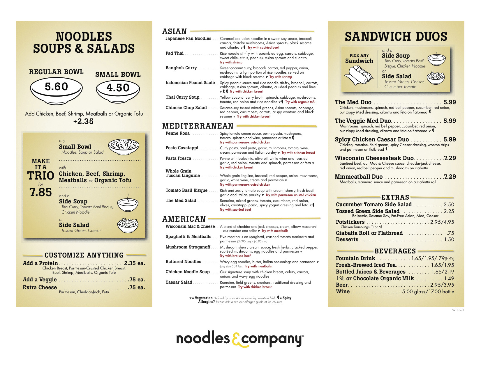 Noodles Menu Prices
 Oh my pasta Noodles and pany vs Za’s