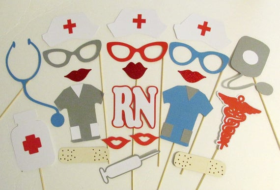 Nurse Retirement Party Ideas
 Booth Props 21 pc Nurse Retirement Party Decorations RN