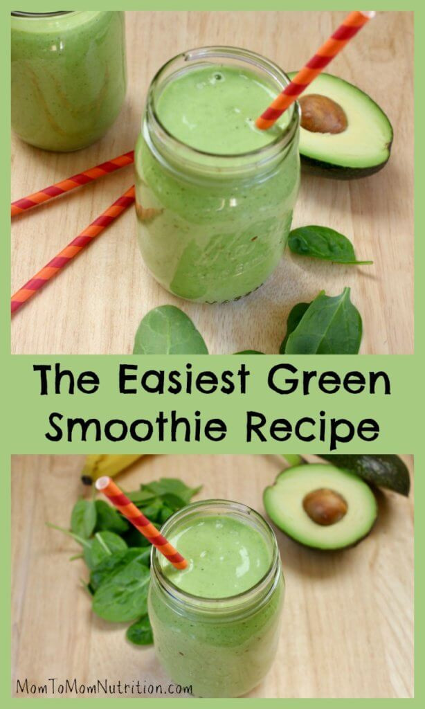 Nutritionist Smoothie Recipes
 The Easiest Green Smoothie Recipe Ever Mom to Mom Nutrition