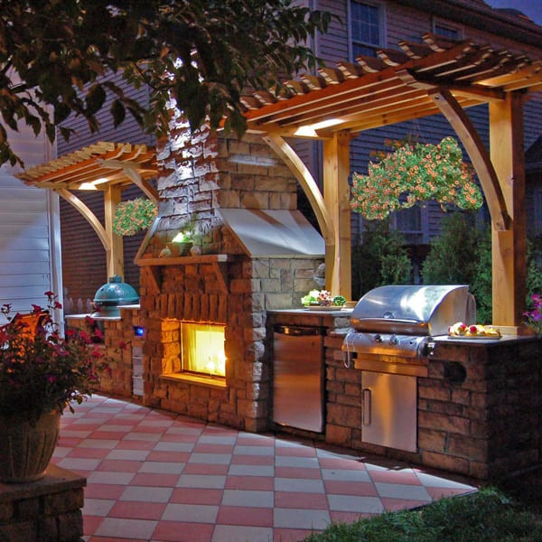 Nyc Fireplaces &amp; Outdoor Kitchens
 14 Inspiring Outdoor Kitchens with Fireplace Designs