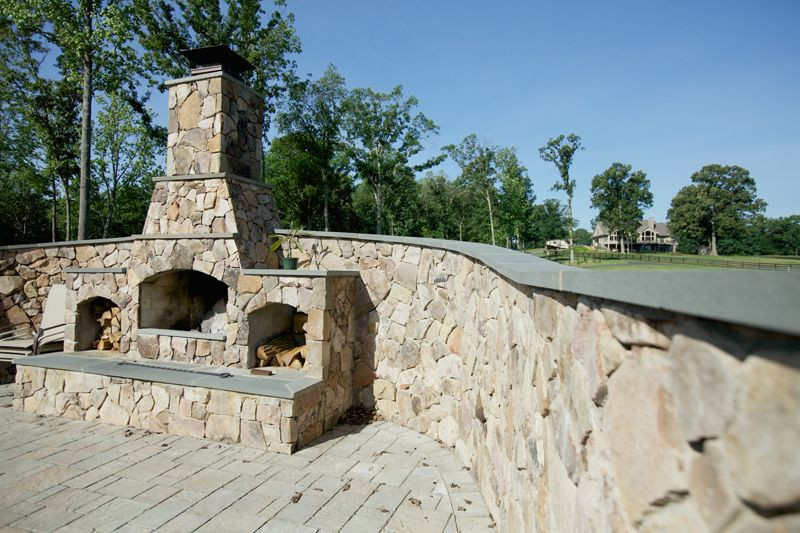 Nyc Fireplaces &amp; Outdoor Kitchens
 Outdoor Stone Kitchen & Fireplace
