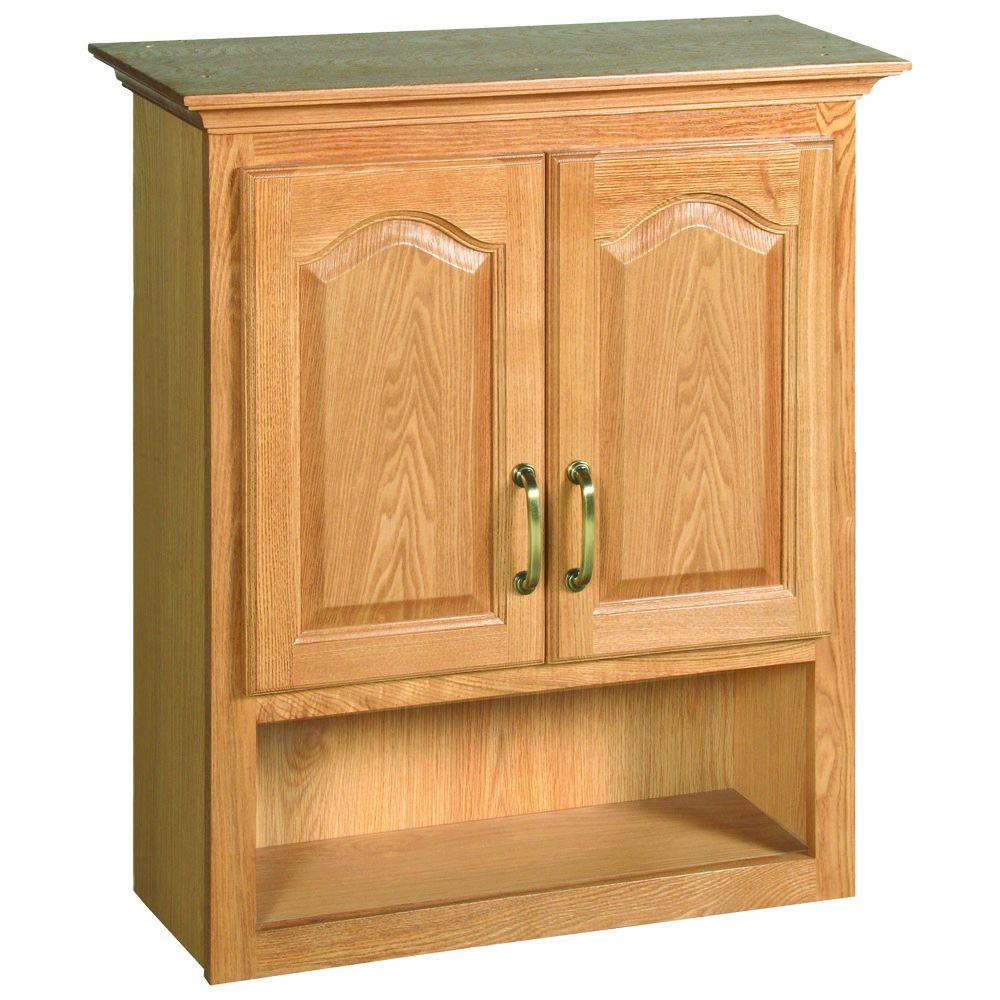 Oak Bathroom Cabinets
 Design House Richland 26 3 4 in W x 30 in H x 10 3 8 in