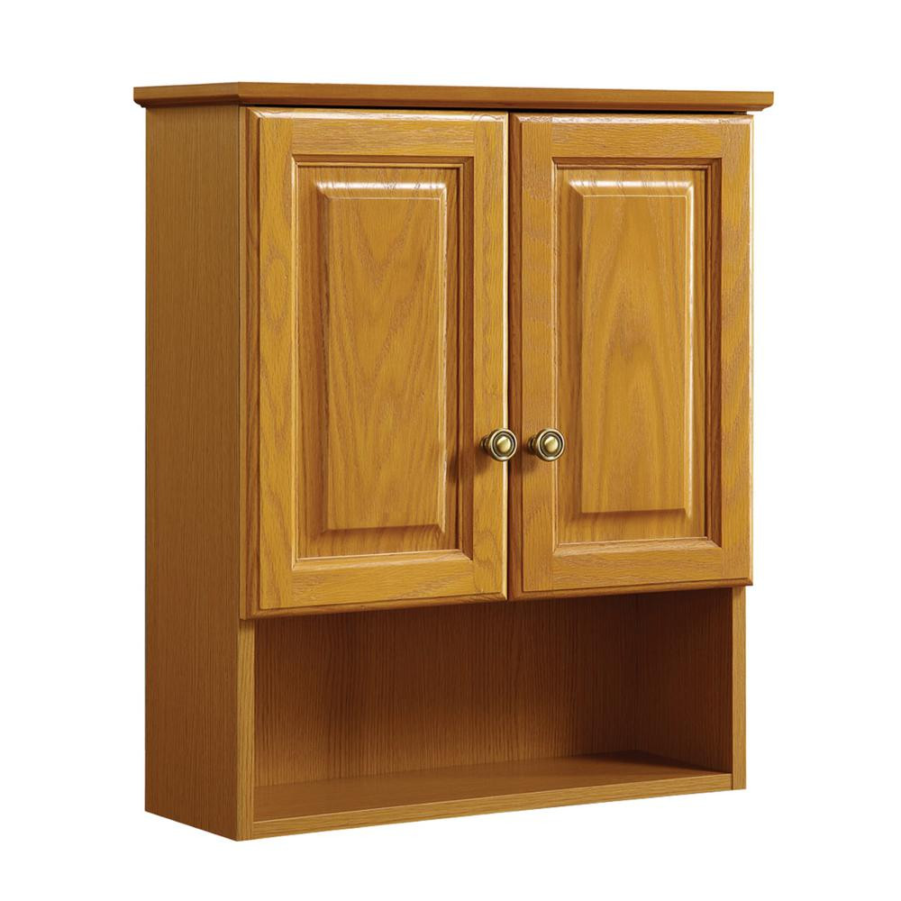 Oak Bathroom Cabinets
 Design House Claremont 21 in W x 26 in H x 8 in D