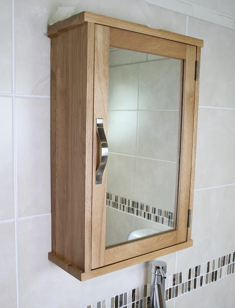 Oak Bathroom Cabinets
 Solid Oak Wall Mounted Bathroom Cabinet 351