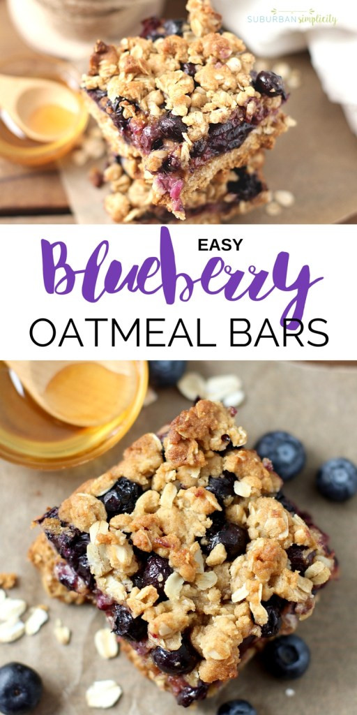 Oatmeal Breakfast Bars Recipes
 Easy Blueberry Oatmeal Bars
