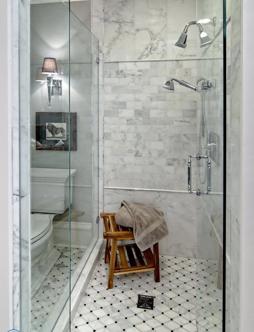 Octagon Bathroom Tile
 27 black and white octagon bathroom tile ideas and