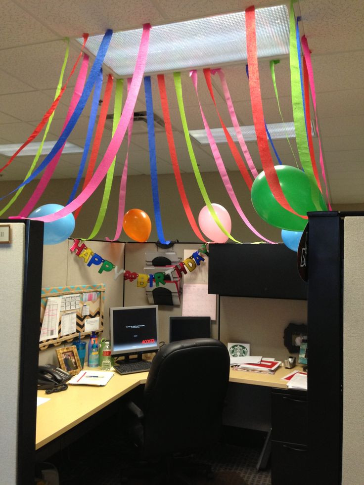 Office Birthday Decoration Ideas
 fice cube birthday celebration My DIY