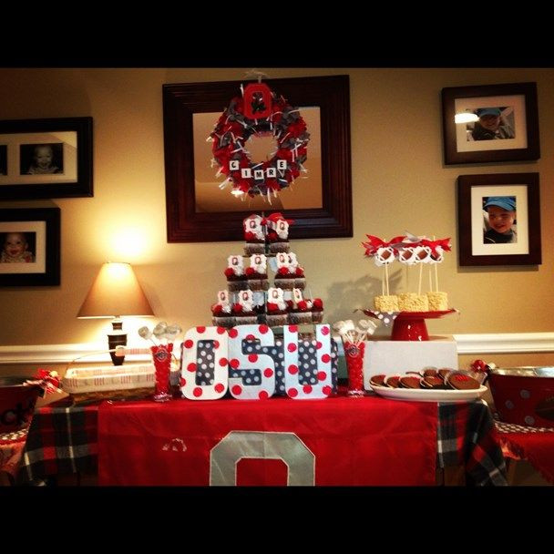 Ohio State Graduation Party Ideas
 We Heart Parties Ohio State Football Party