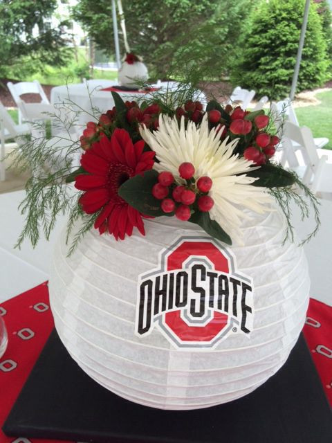 Ohio State Graduation Party Ideas
 Ohio State centerpieces for a highschool graduation party