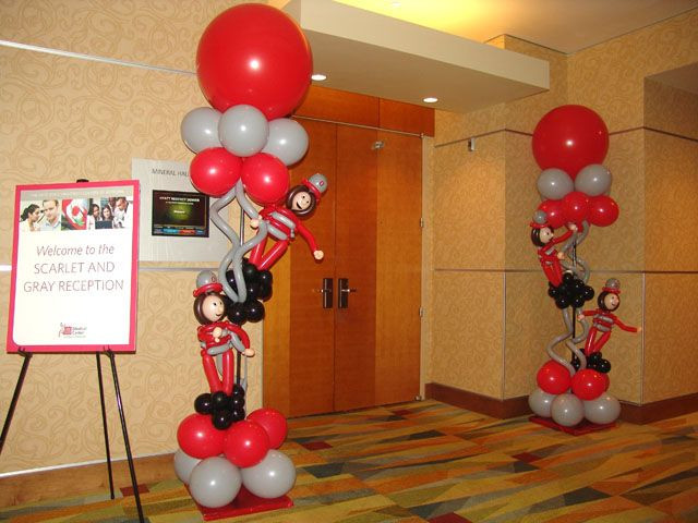 Ohio State Graduation Party Ideas
 Creative Ohio Buckeyes balloon decorations