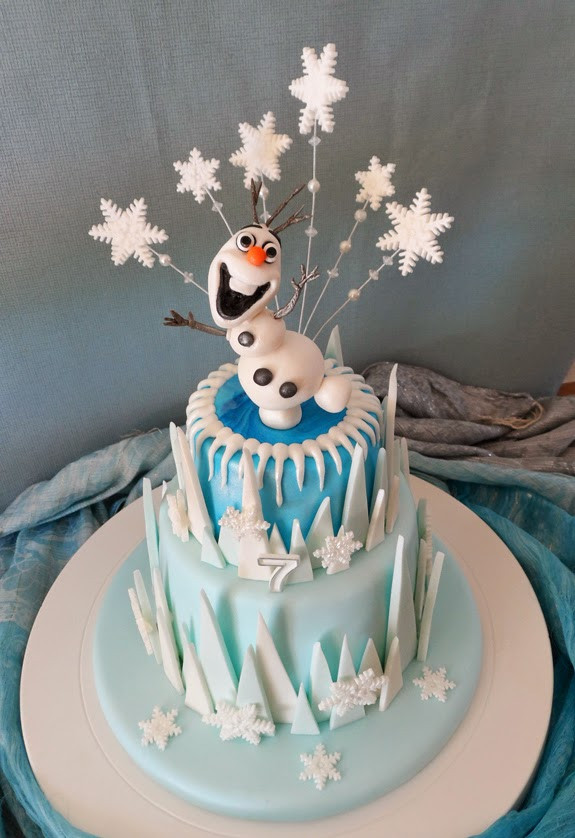 Olaf Birthday Cakes
 Delicious Designs by Jill Pryor Frozen Olaf Birthday Cake
