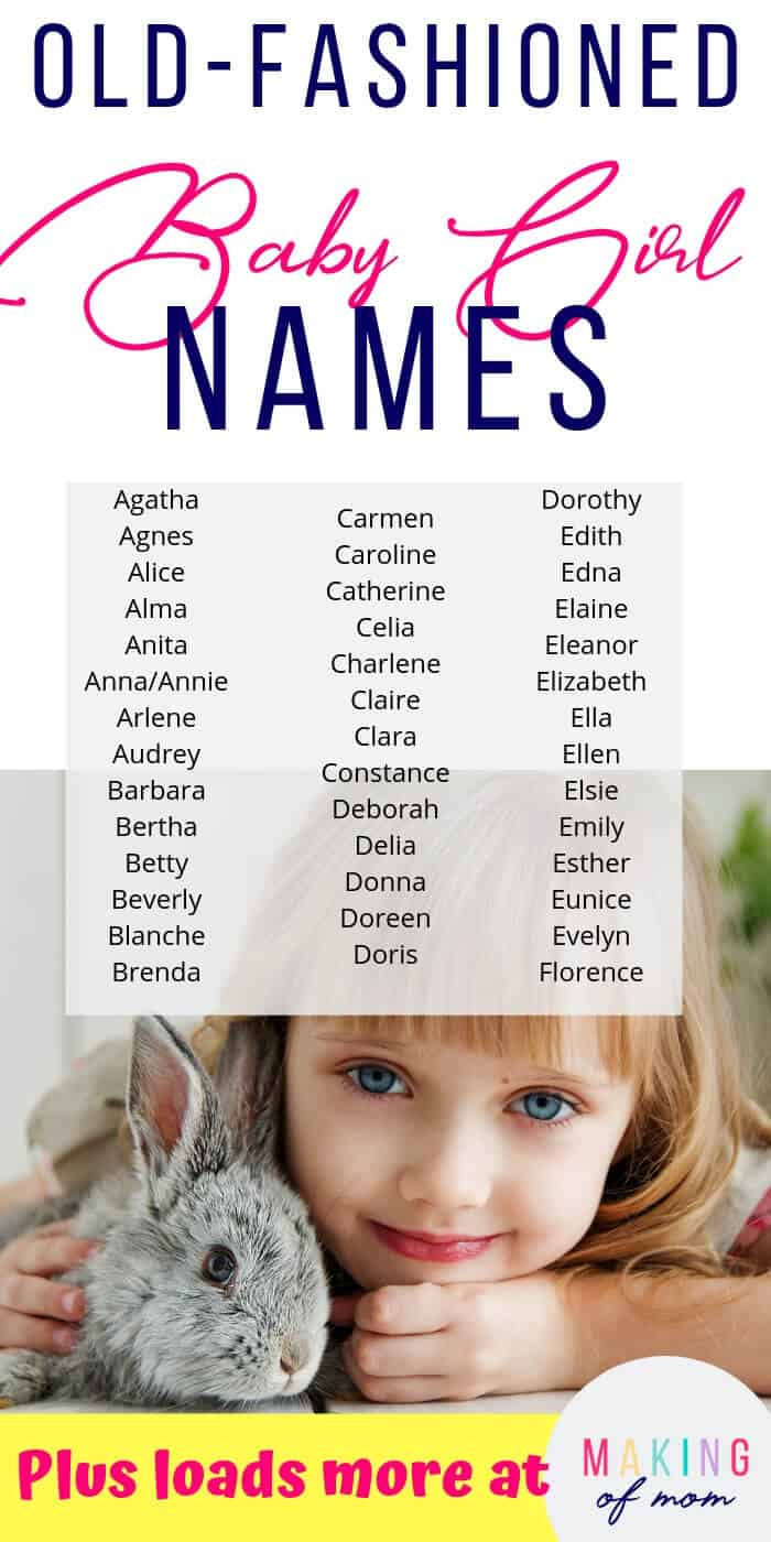 Old Fashion Baby Girl Names
 old fashioned baby girl names 5 Making of Mom