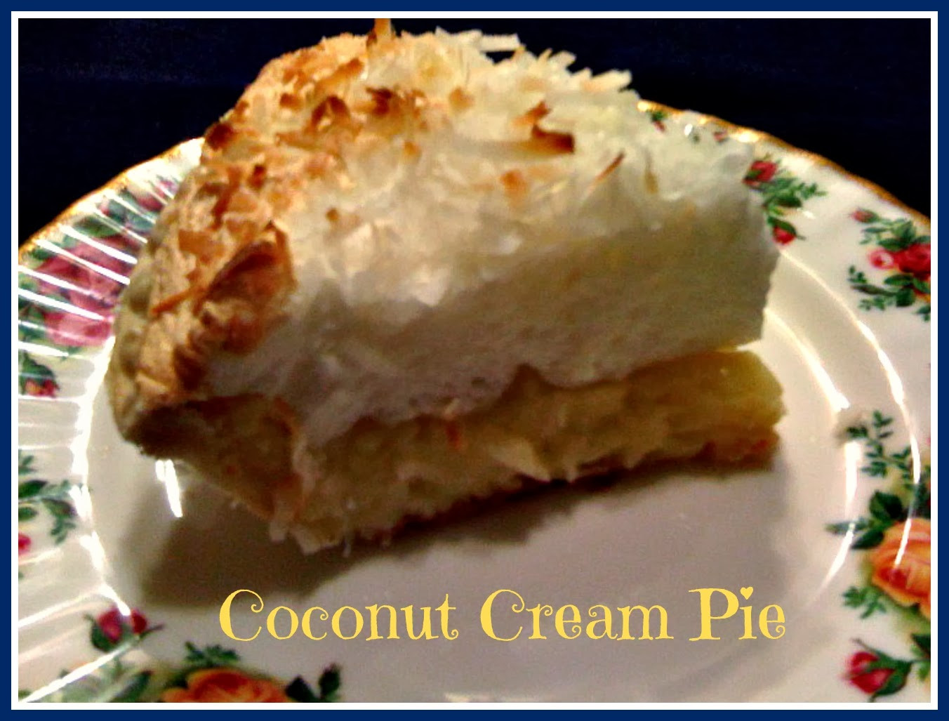 Old Fashioned Coconut Cream Pie
 Sweet Tea and Cornbread Old Fashioned Coconut Cream Pie