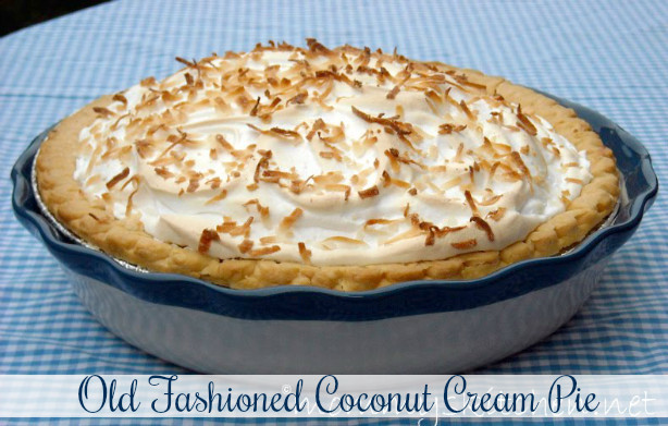 Old Fashioned Coconut Cream Pie
 Mommy s Kitchen Recipes From my Texas Kitchen Old