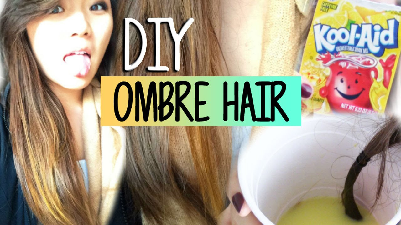 Ombre Hair DIY
 DIY Ombre Hair Highlights with KOOL AID