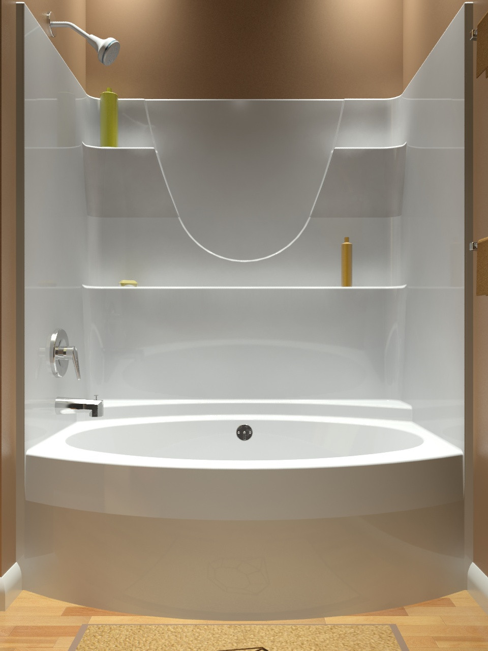 One Piece Bathroom Shower
 27 X 54 Bathtub Wall Surround • Bathtub Ideas