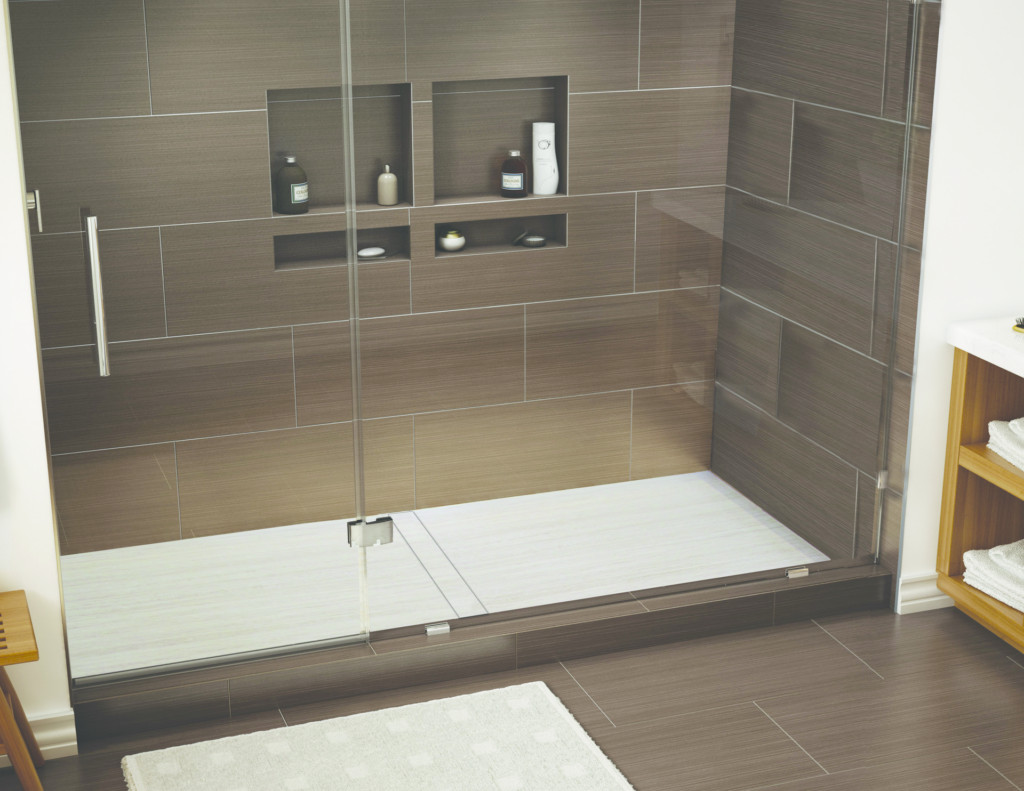 One Piece Bathroom Shower
 e piece shower pan for larger applications