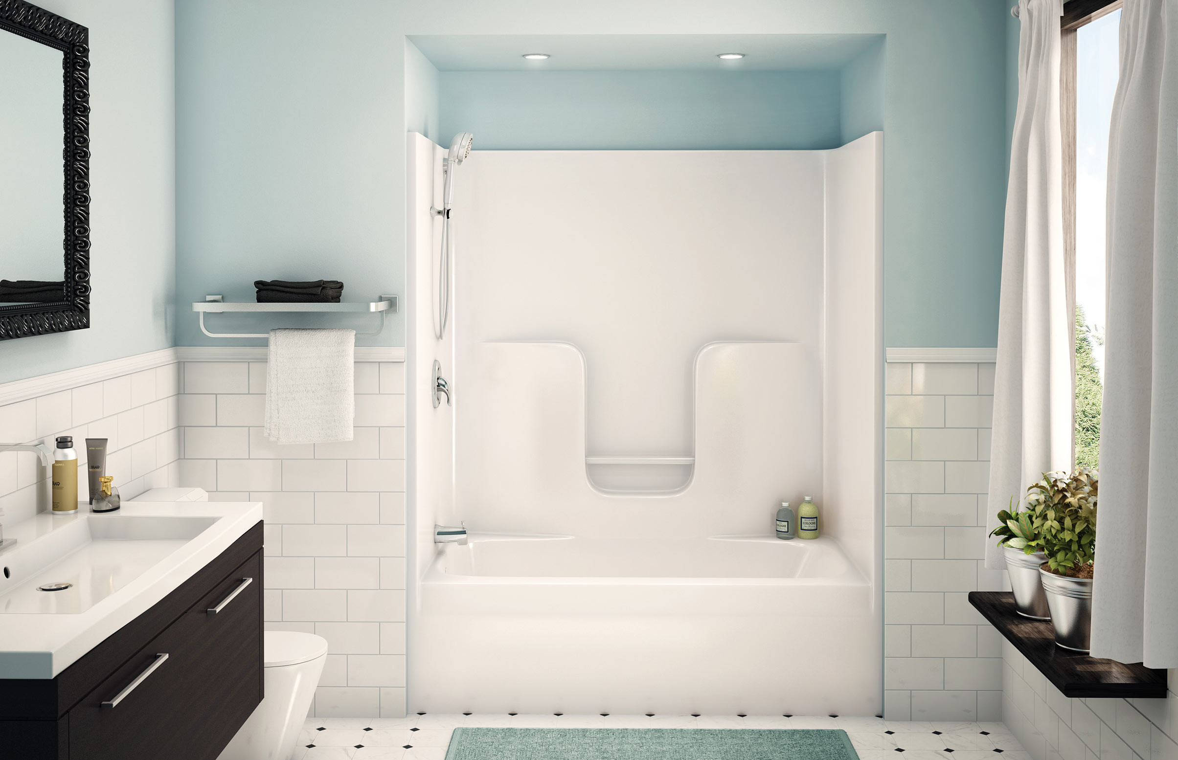 One Piece Bathroom Shower
 Shower Walls and Bath Liners