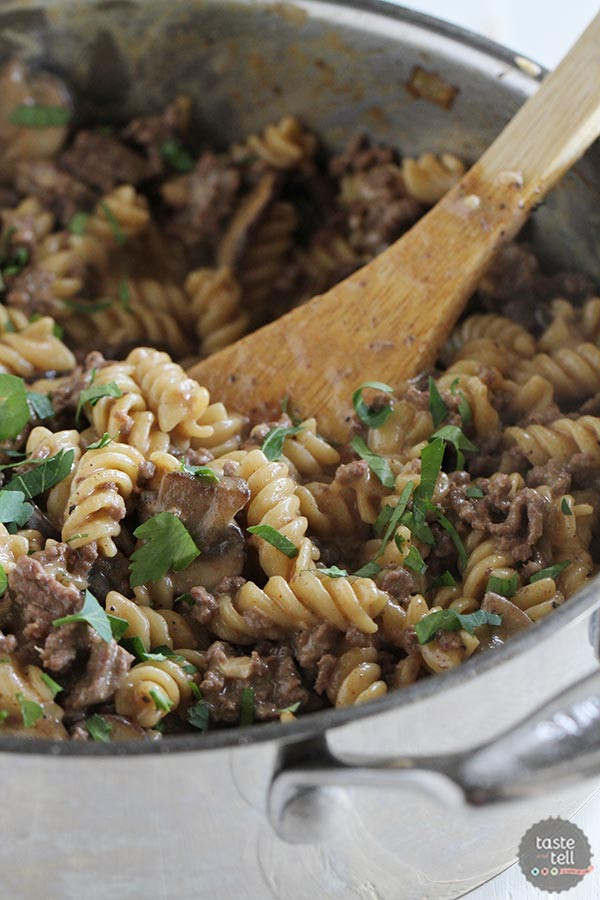 One Pot Ground Beef Recipe
 e Pot Ground Beef Stroganoff Taste and Tell