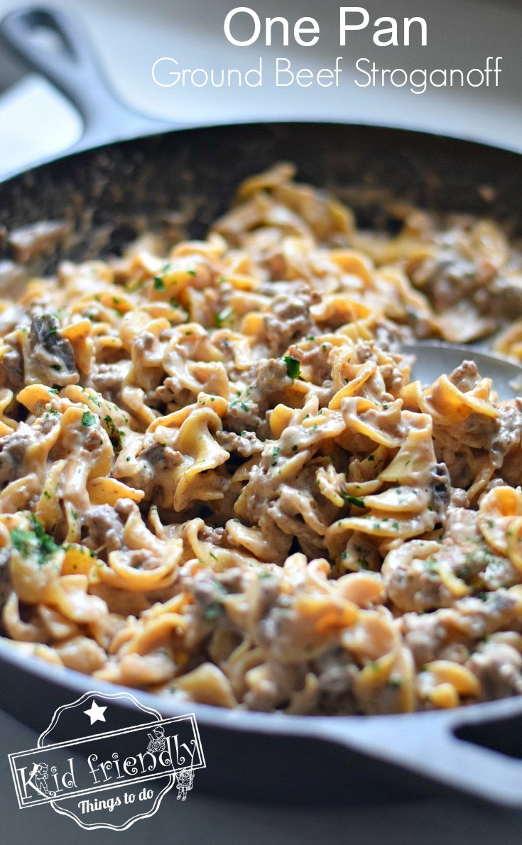 One Pot Ground Beef Recipe
 e Pot Ground Beef Stroganoff Recipe