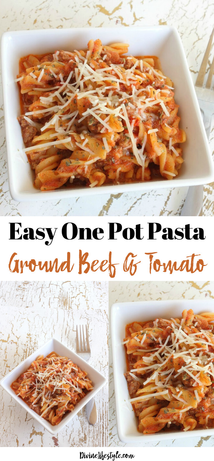 One Pot Ground Beef Recipe
 Easy e Pot Pasta Ground Beef and Tomato Recipe