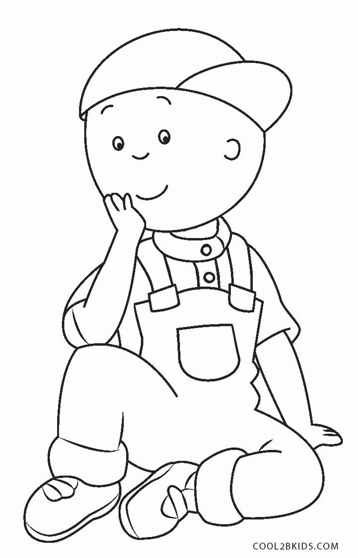 Online Coloring Book For Kids
 Free Printable Caillou Coloring Pages For Kids