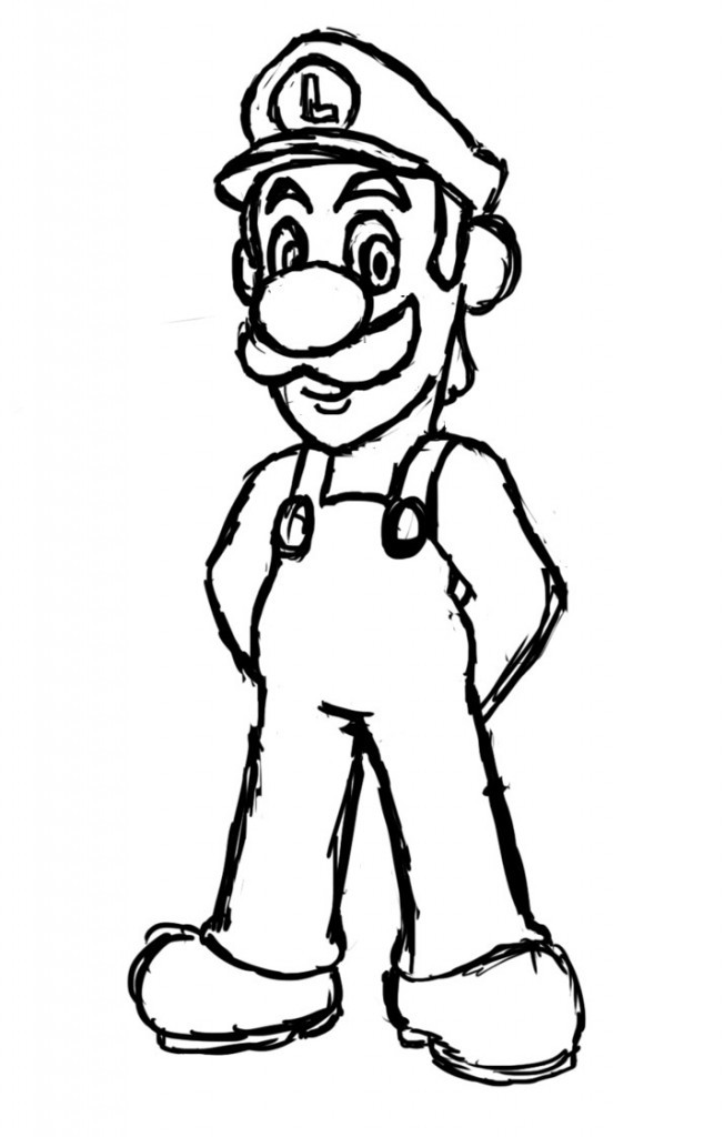 Online Coloring For Kids
 Free Printable Luigi Coloring Pages For Kids