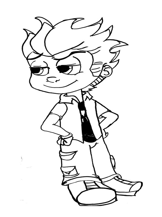 Online Coloring For Kids
 Kids Page Johnny Test Coloring Pages