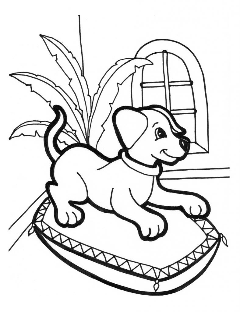 Online Coloring For Kids
 Free Printable Puppies Coloring Pages For Kids