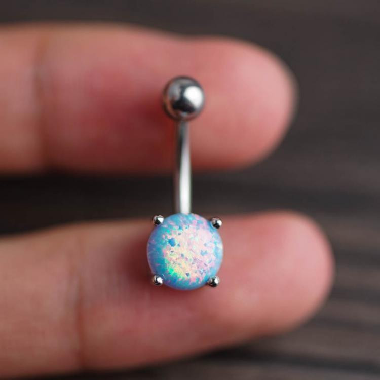 Opal Body Jewelry
 Opal Belly Ring Body Jewelry Body Piercing – JennySweety