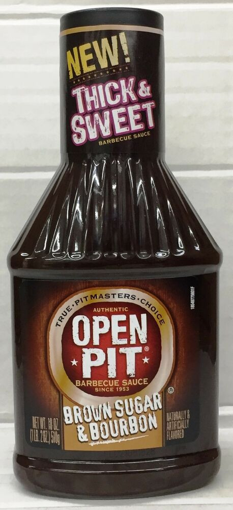 Open Pit Bbq Sauce
 Open Pit Brown Sugar & Bourbon Barbecue Sauce 18 oz