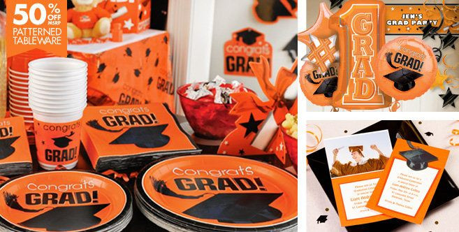Orange And Black Graduation Party Ideas
 17 best images about Orange and Black Graduation on