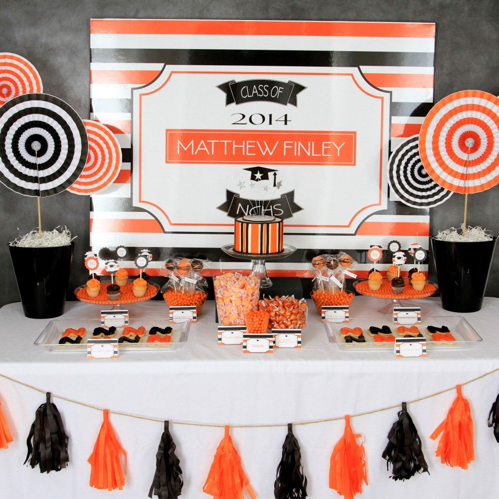 Orange And Black Graduation Party Ideas
 Graduation Party 2014 orange and black