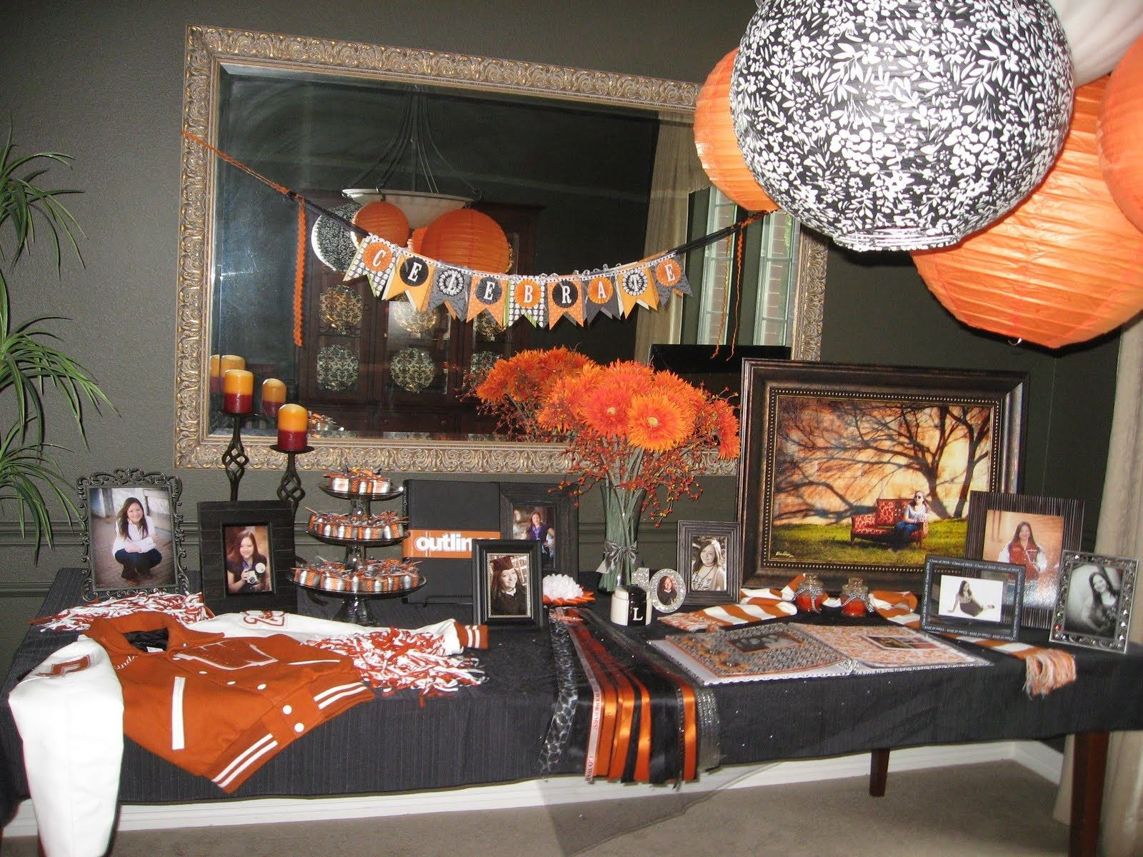 Orange And Black Graduation Party Ideas
 Ideas Black Graduation Party And Orange