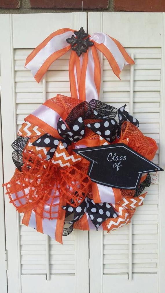 Orange And Black Graduation Party Ideas
 Custom Graduation Party Decor Graduation Party Orange Black