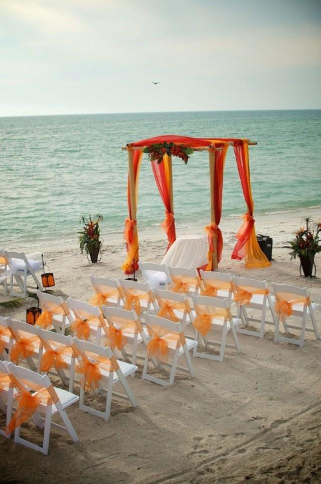 Orange Beach Weddings
 37 Cheerful Orange Beach Wedding Ideas