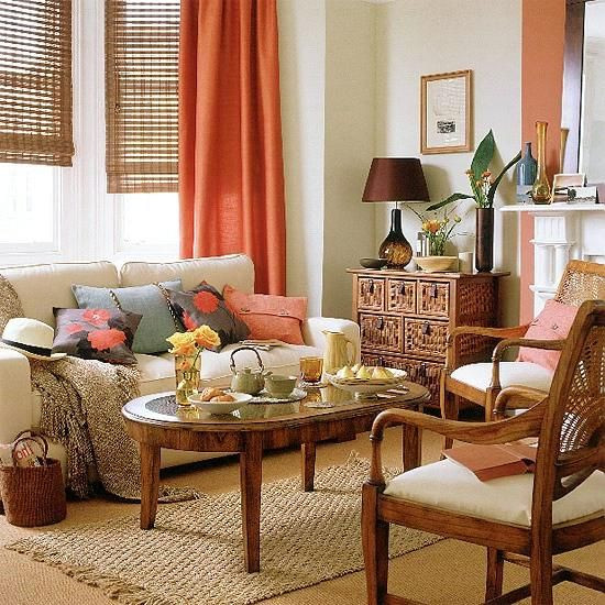 Orange Curtains For Living Room
 The 25 best Burnt orange curtains ideas on Pinterest