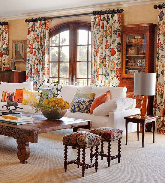 Orange Curtains For Living Room
 5 TIPS FOR DECORATING WITH ORANGE