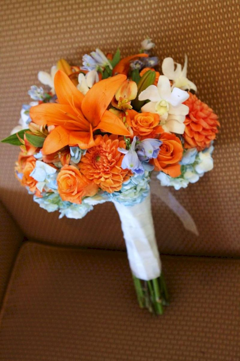 Orange Wedding Flowers
 Wonderful Blue And Orange Bouquet Ideas 25 Best Bouquet