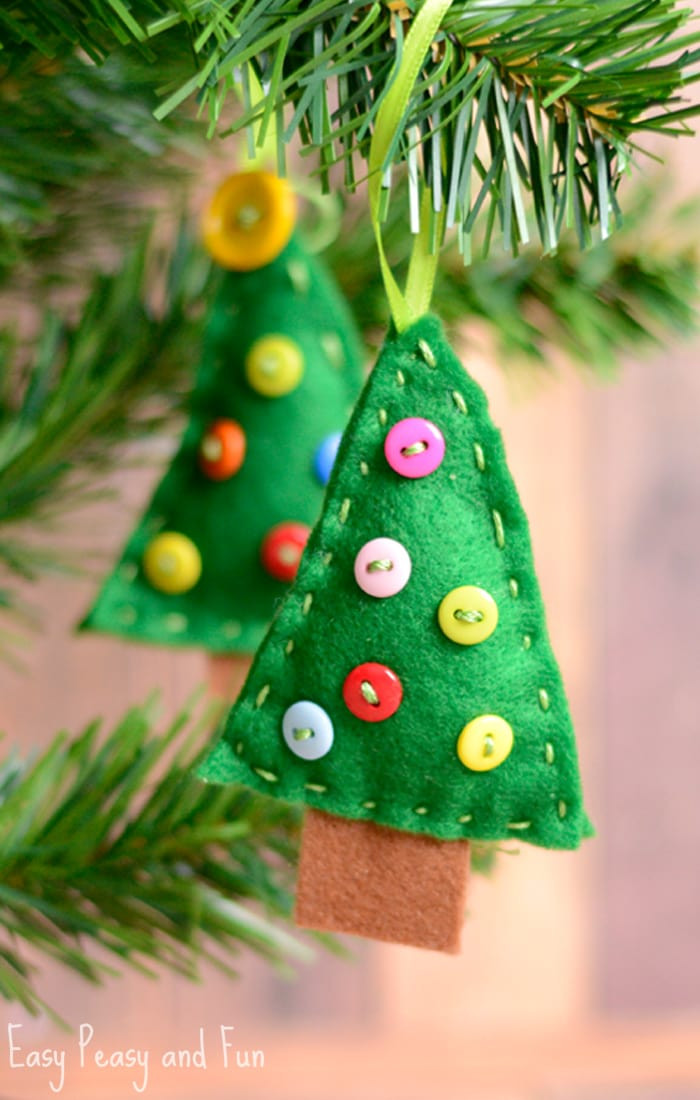 Ornament Crafts For Kids
 Felt Christmas Tree Ornament Easy Peasy and Fun