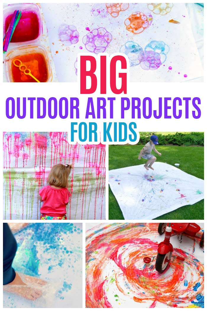 Outdoor Art Projects
 BIG Outdoor Art Projects for Kids to Get Creative