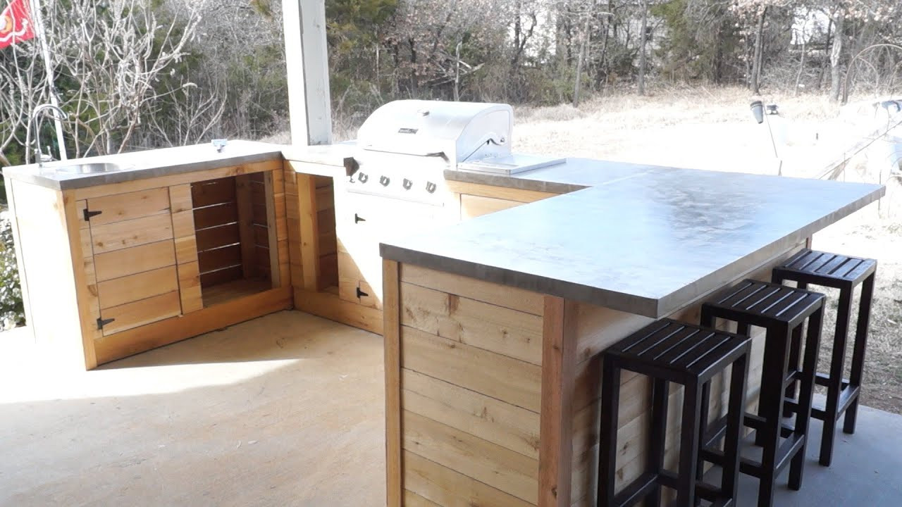 Outdoor Cabinet DIY
 DIY Modern Outdoor Kitchen and Bar Modern Builds