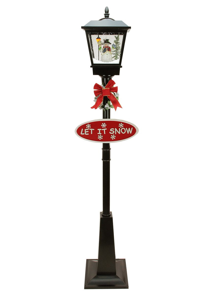 Outdoor Christmas Lamp Post
 Snowman Lamp Posts