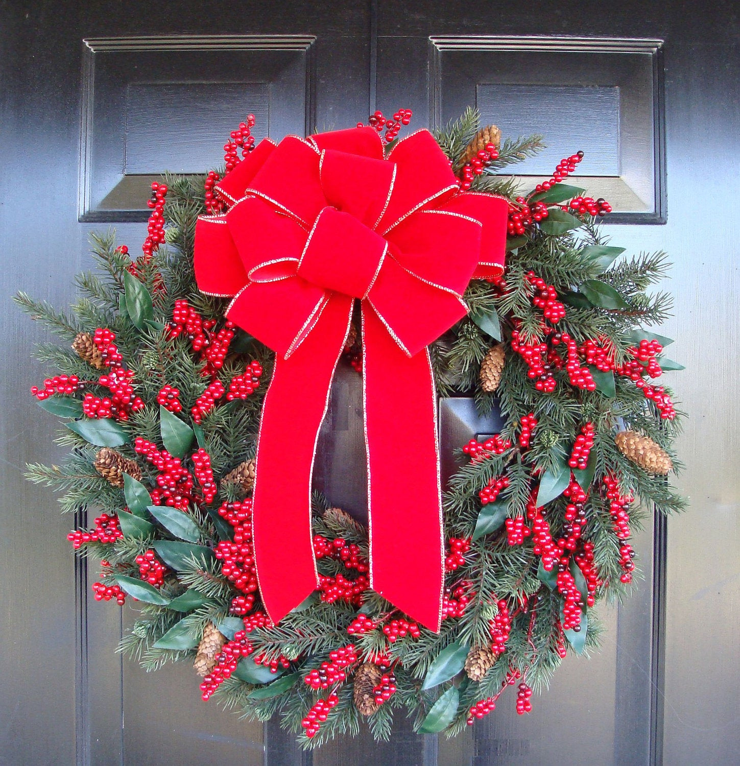 Outdoor Christmas Ribbon
 Christmas Bow Mailbox Decor Christmas Decoration