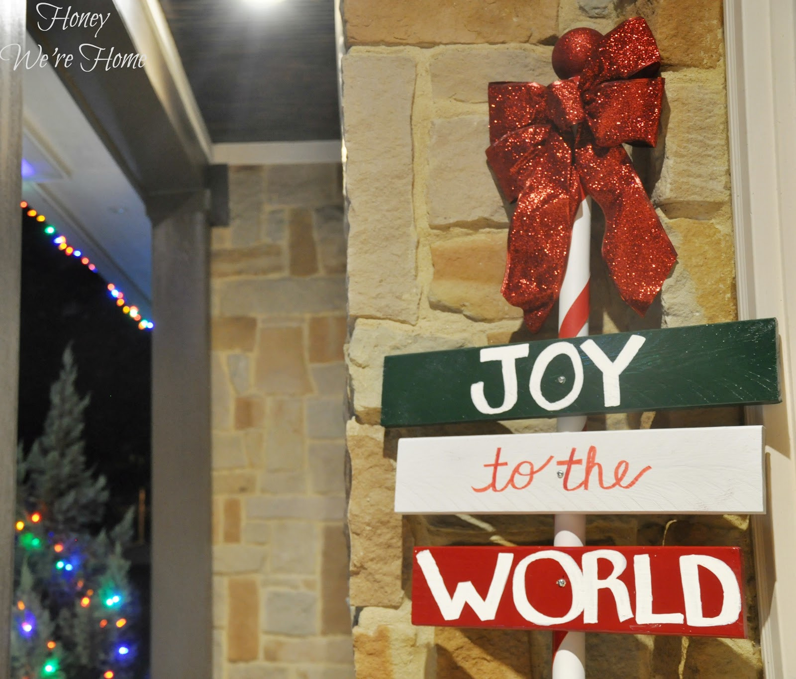 Outdoor Christmas Signs
 Christmas Craft DIY Outdoor Holiday Sign