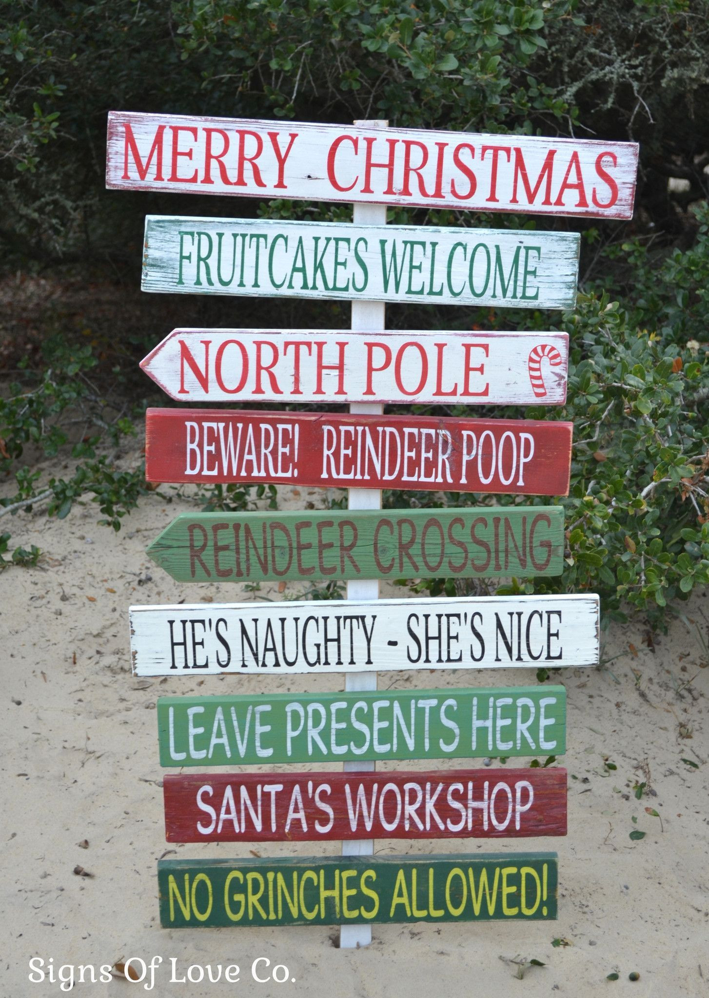 Outdoor Christmas Signs
 Christmas Decorations Holiday Wood Signs Outdoor Indoor